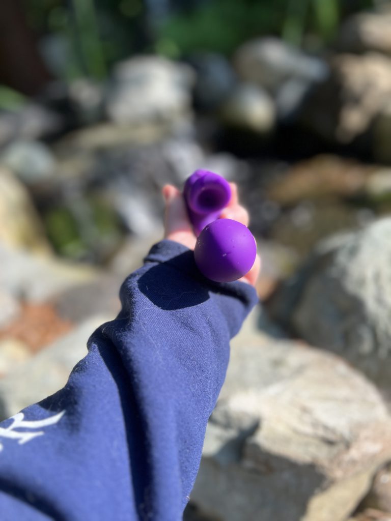 huntington beach vibrator has a "rabbit" arm that is supposed to function as a suction device